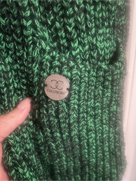 Cocomore Sweaters - Cocomore Long Green Knit Women's cardigan